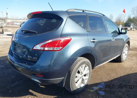 2013 Nissan Murano Sv z USA, uszkodzony, nr VIN JN8AZ1MW1DW307411